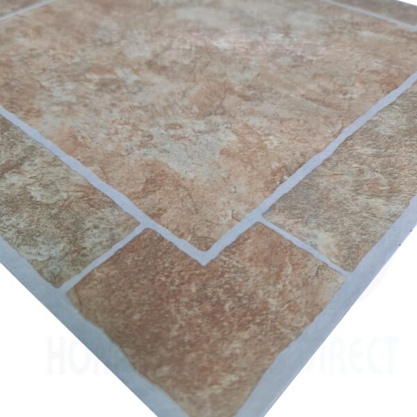 Tiletastic Light Sand Stone Mosaic Stone Effect Adhesive Vinyl Floor Tiles 30.5cm x 30.5cm x 0.9cm 1 Tiletastic Light Sand Stone Mosaic Stone Effect Adhesive Vinyl Floor Tiles 30.5cm x 30.5cm x 0.9cm