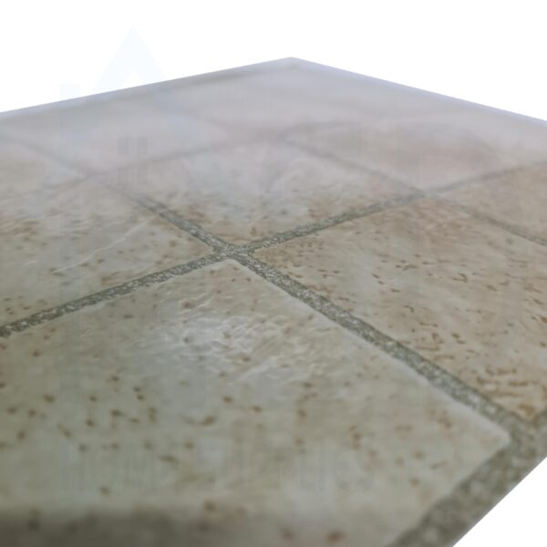 Tiletastic Square Beige Mosaic Stone Effect Adhesive Vinyl Floor Tiles 30.5cm x 30.5cm x 0.9cm 2 Tiletastic Square Beige Mosaic Stone Effect Adhesive Vinyl Floor Tiles 30.5cm x 30.5cm x 0.9cm