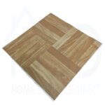 Tiletastic Square Wood Effect Adhesive Vinyl Floor Tiles – 30.5cm x 30.5cm x 0.9cm