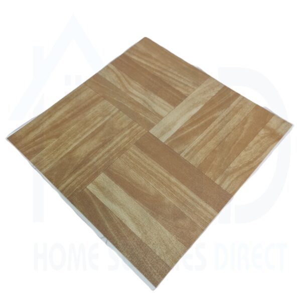 DIY-WOD-SQR Tiletastic Square Wood Effect Adhesive Vinyl Floor Tiles – 30.5cm x 30.5cm x 0.9cm