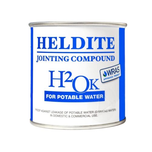 Heldite H2OK Water Pipe Jointing Compound – 250ml Tin for Strong, Waterproof Seals