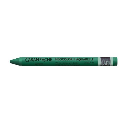 Caran d’Ache Neocolor II Water-Soluble Wax Pastels – Artist 84 Professional Shades – 710 Phthalocyanine Green