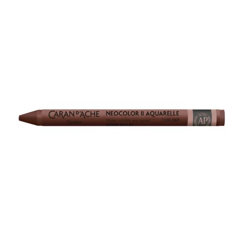 Caran d’Ache Neocolor II Water-Soluble Wax Pastels – Artist 84 Professional Shades – 069 Burnt Sienna