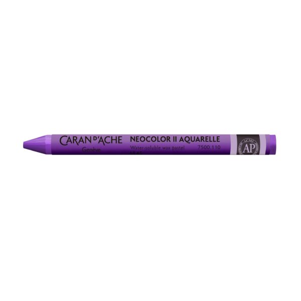 Caran d’Ache Neocolor II Water-Soluble Wax Pastels – Artist 84 Professional Shades – 110 Lilac