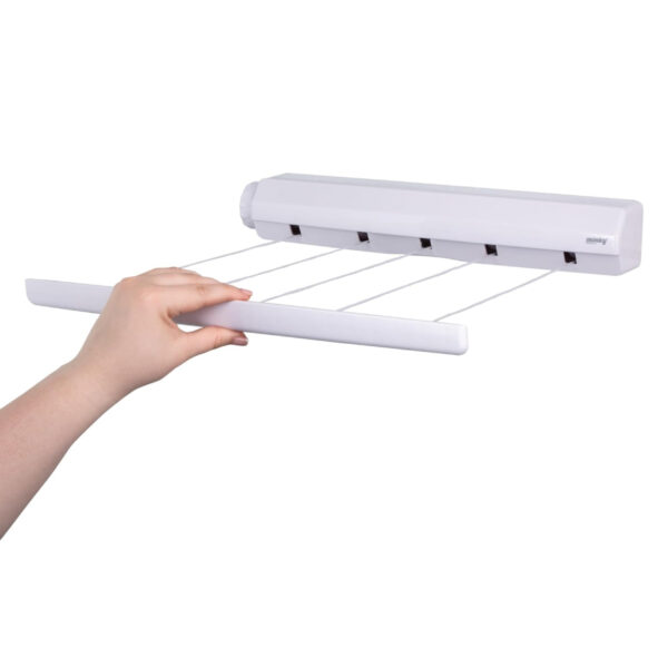 Minky 5 Retractable Washing Line – White, 15m Drying Space for Indoor & Outdoor Use 2 Minky 5 Retractable Washing Line – White, 15m Drying Space for Indoor & Outdoor Use