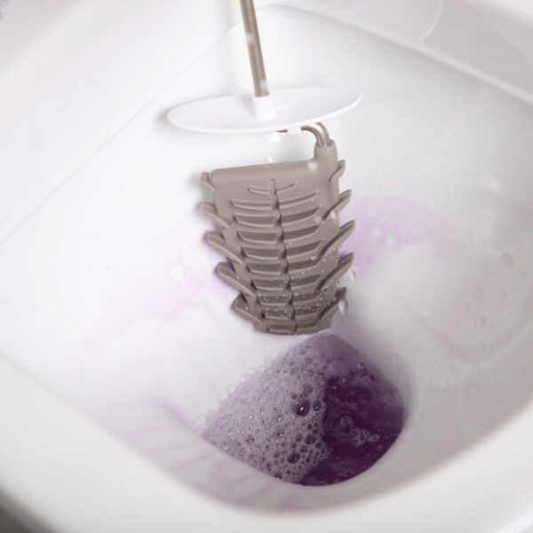 Minky Toilet Brush and Holder – Flexible Head for Easy Cleaning & Hygiene 3 Minky Toilet Brush and Holder – Flexible Head for Easy Cleaning & Hygiene