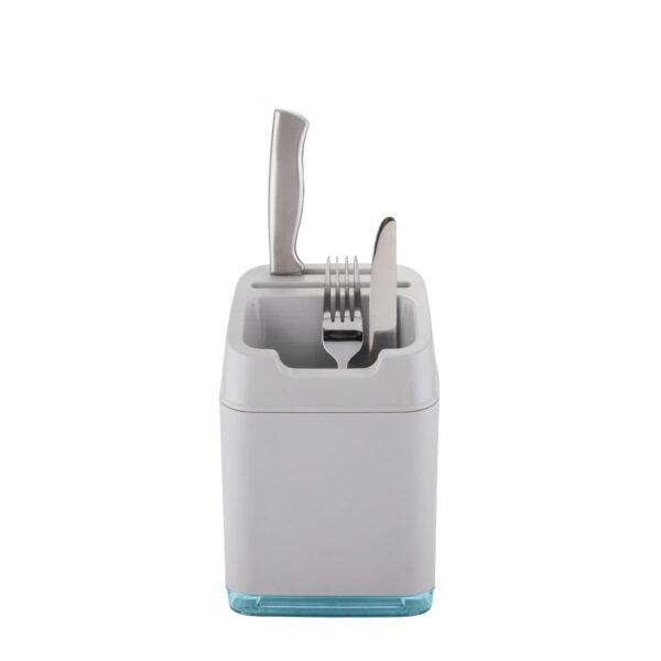 MKY-4802 Minky Utensil Caddy – Grey, Stylish & Compact Kitchen Organiser