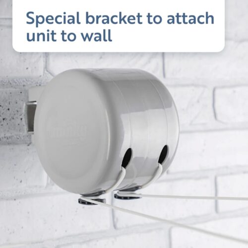Minky Retractable Reel Washing Line – 30m Drying Space, Durable & Convenient