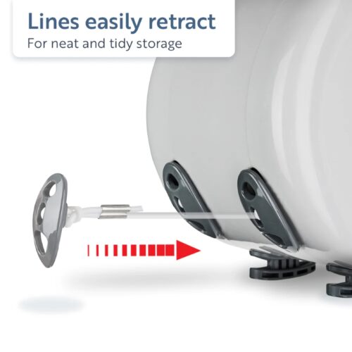 Minky 15m Retractable Reel Outdoor Washing Line – Durable & Weather-Resistant 12 Minky Retractable Reel Washing Line – 30m Drying Space, Durable & Convenient