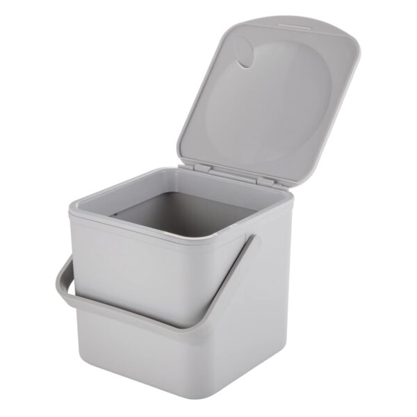 MKY-5847 Minky Food Caddy 3.5L – Grey, Eco-Friendly 100% Recycled Kitchen Waste, Peg & Craft Organizer
