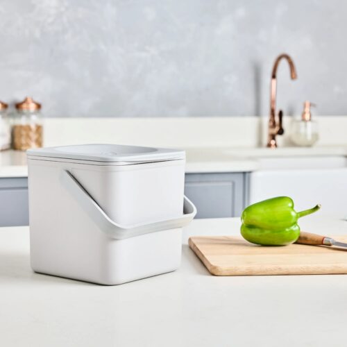 Minky Food Caddy 3.5L – Grey, Eco-Friendly 100% Recycled Kitchen Waste, Peg & Craft Organizer 9 Minky Food Caddy 3.5L – Grey, Eco-Friendly 100% Recycled Kitchen Waste, Peg & Craft Organizer