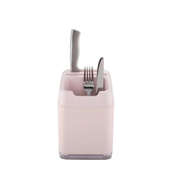 MKY-8282 Minky Utensil Caddy – Dusty Pink, Stylish & Compact Kitchen Organiser