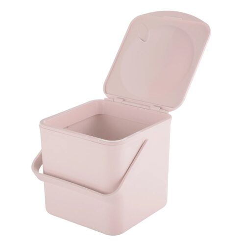 Minky Food Caddy 3.5L – Pink, Eco-Friendly 100% Recycled Kitchen Waste, Peg & Craft Organizer