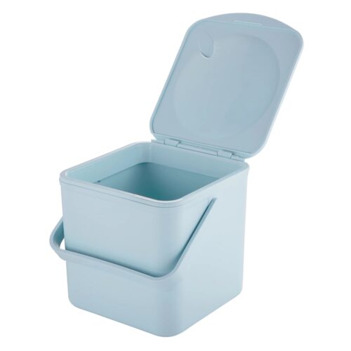 Minky Food Caddy 3.5L – Slate Blue, Eco-Friendly 100% Recycled Kitchen Waste, Peg & Craft Organizer