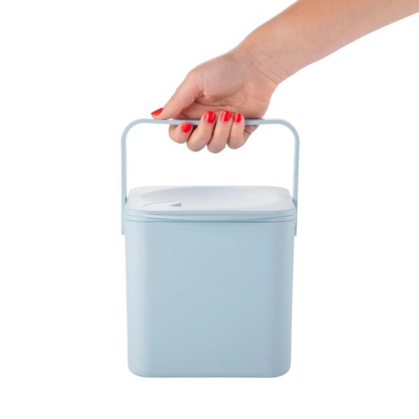 Minky Food Caddy 3.5L – Slate Blue, Eco-Friendly 100% Recycled Kitchen Waste, Peg & Craft Organizer 3 Minky Food Caddy 3.5L – Slate Blue, Eco-Friendly 100% Recycled Kitchen Waste, Peg & Craft Organizer