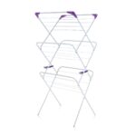 Minky Essential 3 Tier Airer – Foldable Indoor Clothes Drying Rack with 14m Drying Capacity & Non-Slip Feet