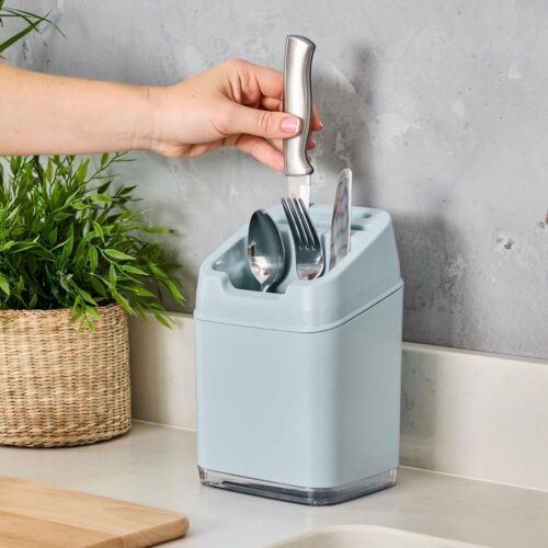 Minky Utensil Caddy – Dusty Pink, Stylish & Compact Kitchen Organiser 5 Minky Utensil Caddy – Dusty Pink, Stylish & Compact Kitchen Organiser