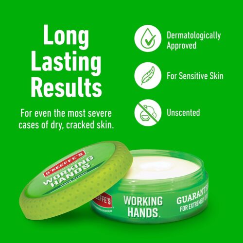 O'Keeffe's Working Hands Hand Cream 96g – Intensive Moisturizer for Dry, Cracked Skin 7 O’Keeffe’s Working Hands Hand Cream 96g – Intensive Moisturizer for Dry, Cracked Skin