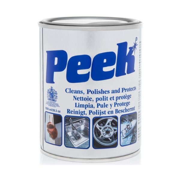 PEK-0033 Peek Metal Polish 1000ml Tin – Multi-Purpose Cleaning & Polishing Paste for All Metals