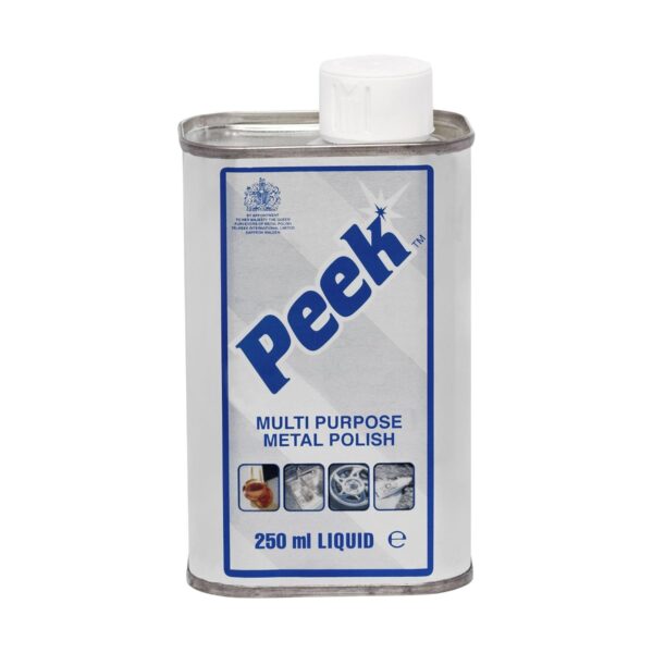 PEK-0040 Peek Metal Polish 250ml Liquid – All-Purpose Cleaner & Polisher for Metals, Glass & Ceramics