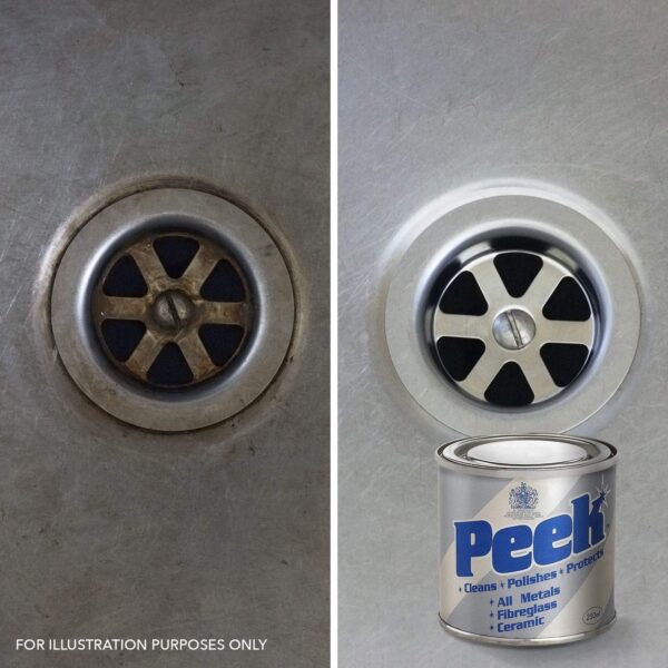 Peek Metal Polish 250ml Tin – Multi-Purpose Cleaning & Polishing Paste for All Metals 1 Peek Metal Polish 250ml Tin – Multi-Purpose Cleaning & Polishing Paste for All Metals