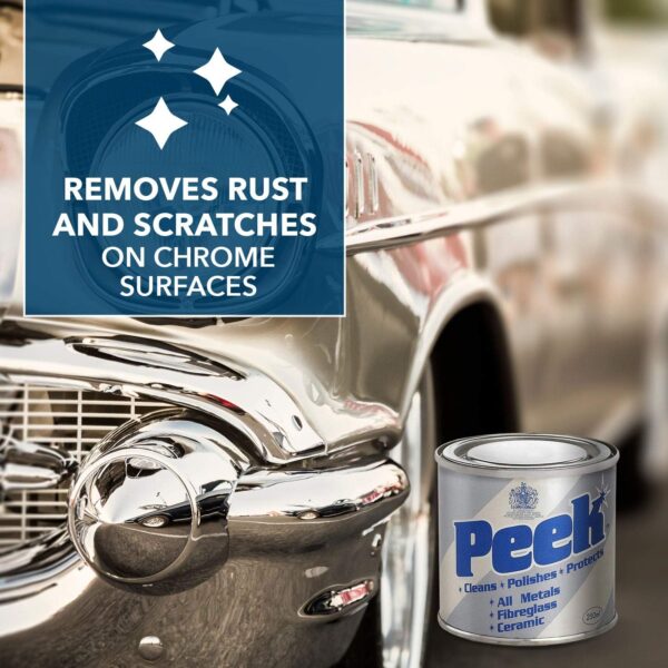 Peek Metal Polish 250ml Tin – Multi-Purpose Cleaning & Polishing Paste for All Metals 3 Peek Metal Polish 250ml Tin – Multi-Purpose Cleaning & Polishing Paste for All Metals