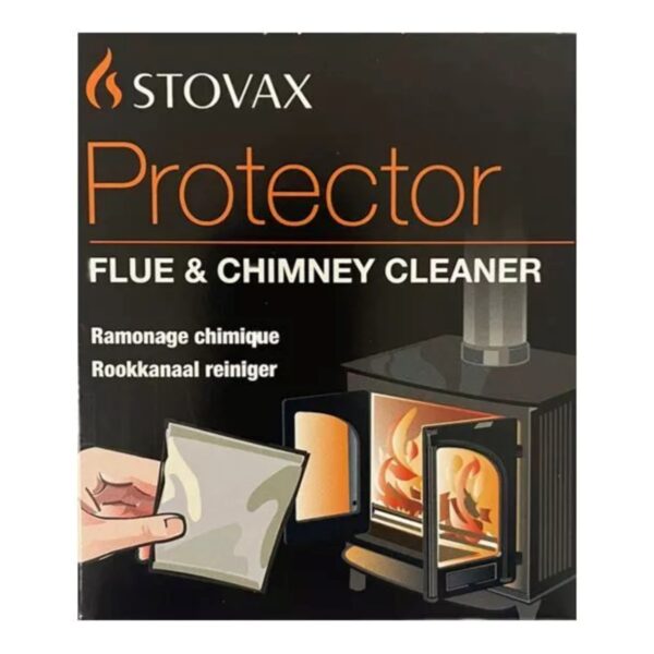 Stovax Protector Flue & Chimney Cleaner – 14 x 40g Sachets for Reducing Soot, Creosote & Tar Build-Up