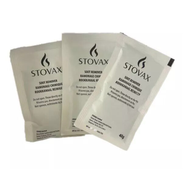 Stovax Protector Flue & Chimney Cleaner – 14 x 40g Sachets for Reducing Soot, Creosote & Tar Build-Up