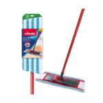 Vileda Active Max Microfibre Floor Mop – Extra Wide Head for Streak-Free Cleaning on Hard Floors