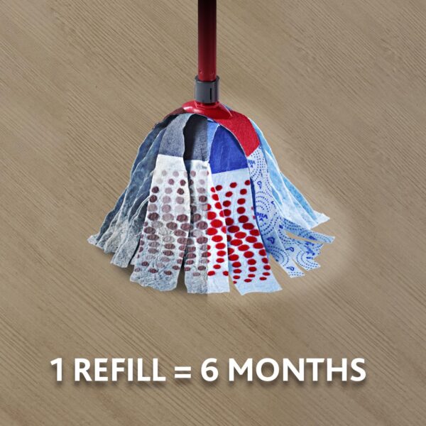 Vileda SuperMocio 3 Action XL Mop Refills (Pack of 2) – Fits All SuperMocio Mops, Replacement for Deep Floor Cleaning