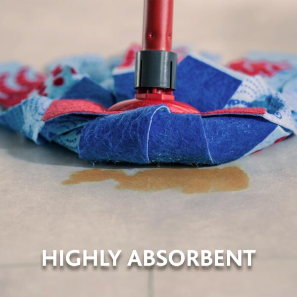 Vileda SuperMocio 3 Action XL Mop Refills (Pack of 2) – Fits All SuperMocio Mops, Replacement for Deep Floor Cleaning