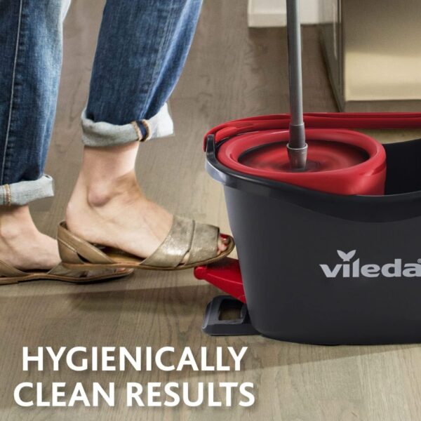 Vilead Easy Wring RinseClean Turbo Spin Mop Refill – 2in1 Microfibre Mop Head for Deep Cleaning & Streak-Free Floors