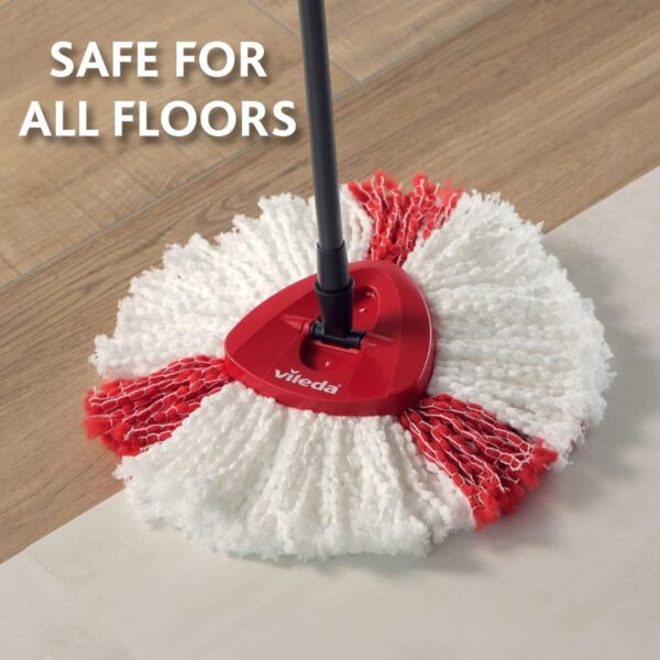 Vilead Easy Wring RinseClean Turbo Spin Mop Refill – 2in1 Microfibre Mop Head for Deep Cleaning & Streak-Free Floors