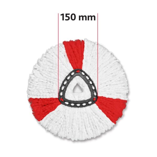 Vilead Easy Wring RinseClean Turbo Spin Mop Refill – 2in1 Microfibre Mop Head for Deep Cleaning & Streak-Free Floors