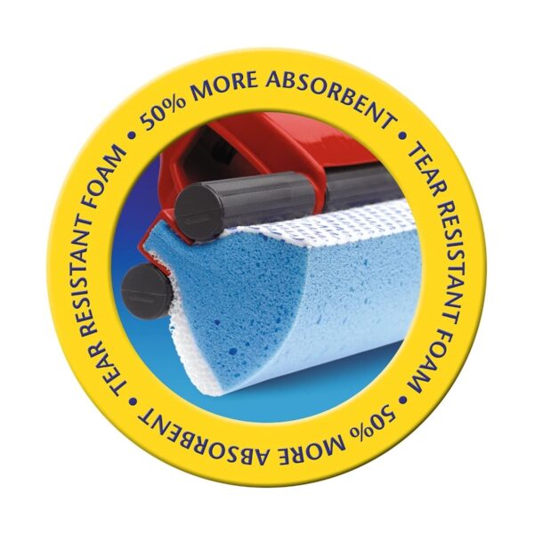 Vileda Magic Mop Refill 3 Action Angled – Super Absorbent Sponge Head for Deep Floor Cleaning