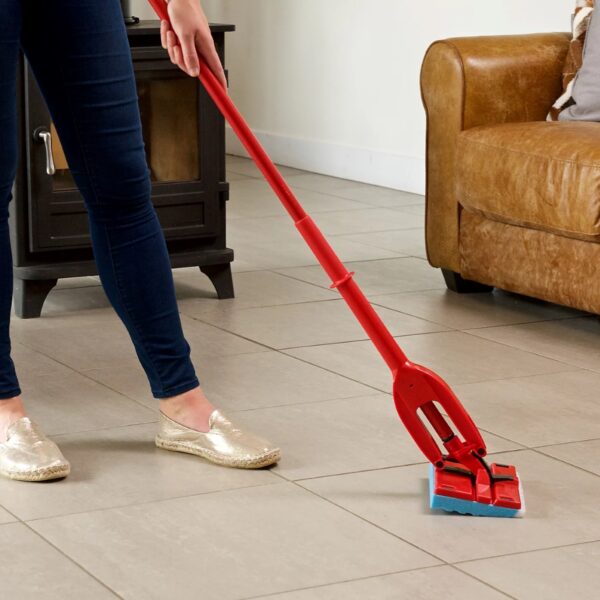 Vileda Magic Mop Flat – Sponge Mop with Scrubbing Edge for Effective Floor Cleaning & Quick Drying 3 Vileda Magic Mop Flat – Sponge Mop with Scrubbing Edge for Effective Floor Cleaning & Quick Drying
