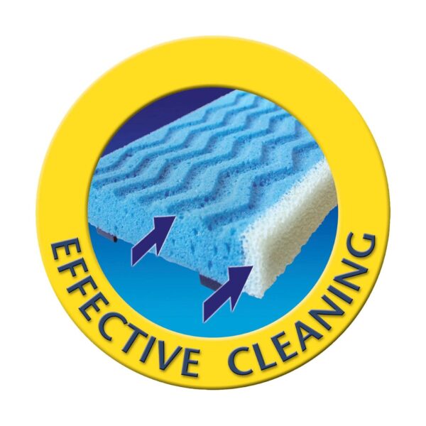 Vileda Magic Mop Flat Refill – Sponge Head Replacement for Vileda Magic Mop Flat, Super Absorbent & Easy to Fit 4 Vileda Magic Mop Flat Refill – Sponge Head Replacement for Vileda Magic Mop Flat, Super Absorbent & Easy to Fit