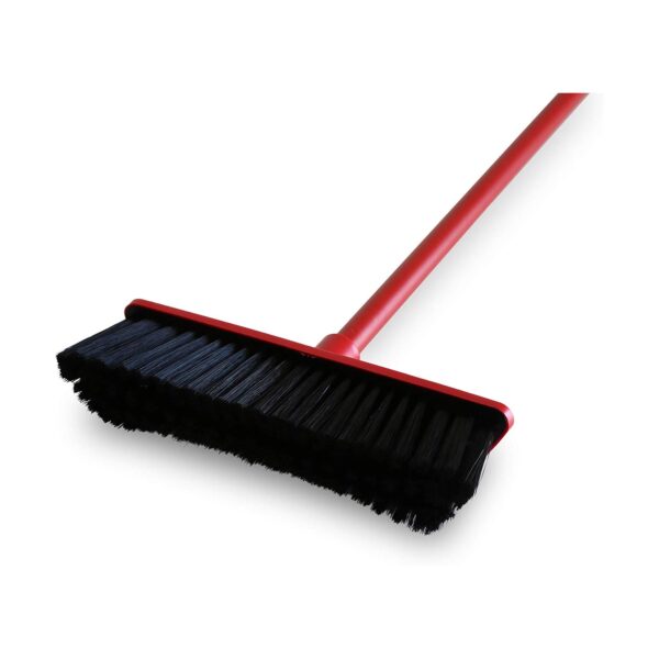Vileda Universal Broom Brush Set – Unflagged Bristle for Heavy-Duty Cleaning (Red & Black) 1 Vileda Universal Broom Brush Set – Unflagged Bristle for Heavy-Duty Cleaning (Red & Black)