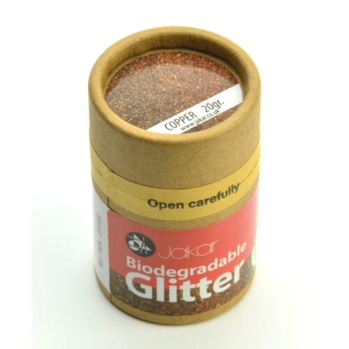 Jakar Copper Biodegradable Fine Glitter 20g – Eco-Friendly, Non-Toxic & Plastic-Free (1/128″ – 0.2mm)