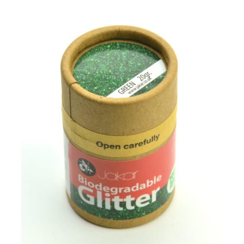 Jakar Green Biodegradable Fine Glitter 20g – Eco-Friendly, Non-Toxic & Plastic-Free (1/128″ – 0.2mm)