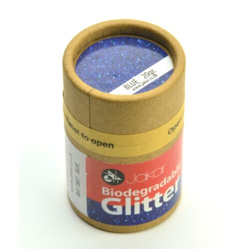 Jakar Blue Biodegradable Fine Glitter 20g – Eco-Friendly, Non-Toxic & Plastic-Free (1/128″ – 0.2mm)