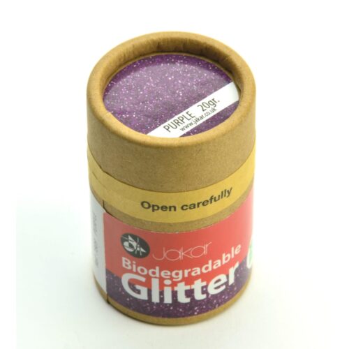 Jakar Purple Biodegradable Fine Glitter 20g – Eco-Friendly, Non-Toxic & Plastic-Free (1/128″ – 0.2mm)