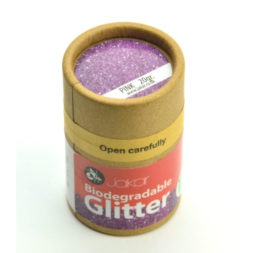 Jakar Pink Biodegradable Fine Glitter 20g – Eco-Friendly, Non-Toxic & Plastic-Free (1/128″ – 0.2mm)