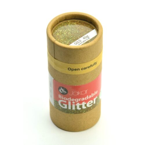 Jakar Gold Biodegradable Fine Glitter 40g – Eco-Friendly, Non-Toxic & Plastic-Free (1/128″ – 0.2mm)