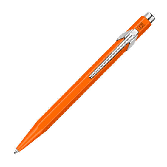 Caran d’Ache 849 FLUO Orange Ballpoint Pen with Box – Swiss Made