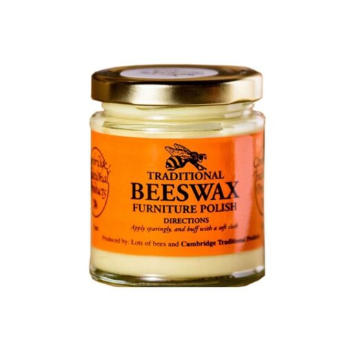 Cambridge Traditional Neutral Beeswax Furniture Polish – 142g Jar | Natural Wood Cleaner & Conditioner