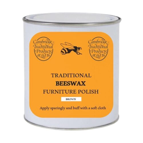 Cambridge Traditional Brown Beeswax Furniture Polish –1.8kg Jar | Natural Wood Cleaner & Conditioner
