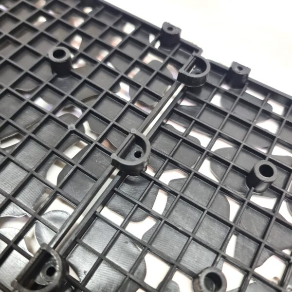 Tiletastic Black Pebble Effect Interlocking Garden Patio Floor Tiles – 29cm x 29cm x 0.13cm, Easy-Lock, Durable Outdoor Flooring