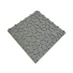 Tiletastic Grey Pebble Effect Interlocking Garden Patio Floor Tiles – 29cm x 29cm x 0.13cm, Easy-Lock, Durable Outdoor Flooring