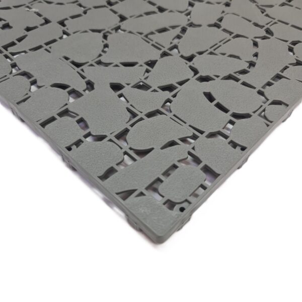 Tiletastic Grey Pebble Effect Interlocking Garden Patio Floor Tiles – 29cm x 29cm x 0.13cm, Easy-Lock, Durable Outdoor Flooring 2 Tiletastic Grey Pebble Effect Interlocking Garden Patio Floor Tiles – 29cm x 29cm x 0.13cm, Easy-Lock, Durable Outdoor Flooring